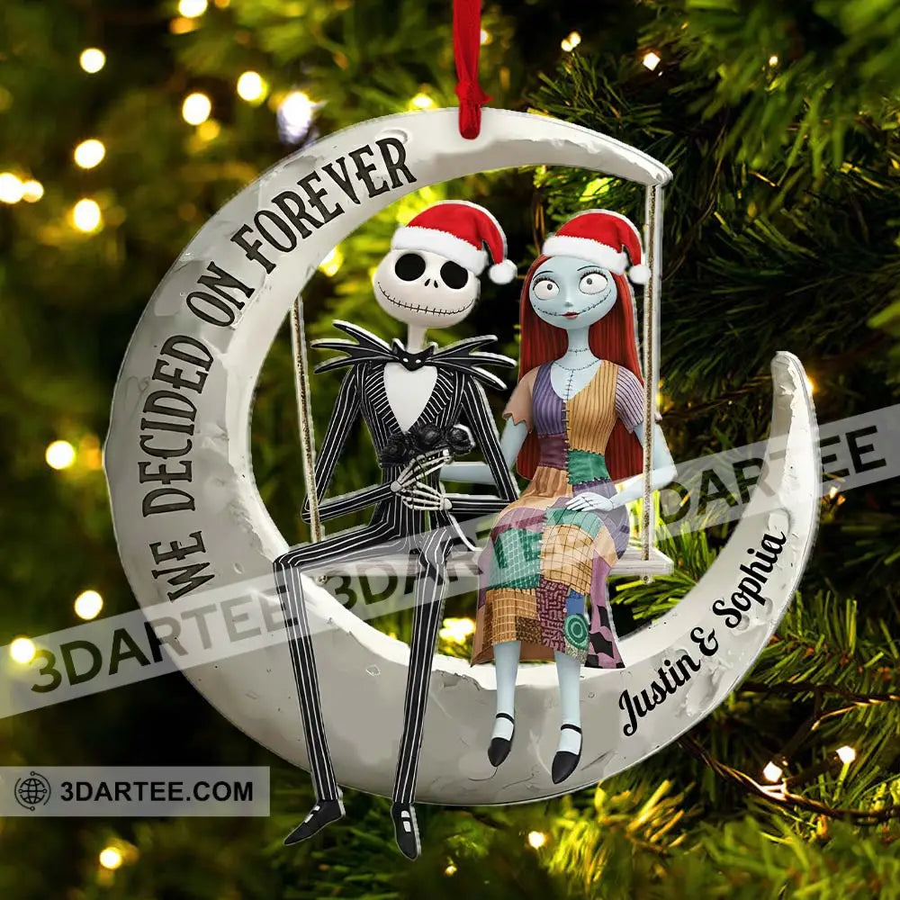 We Decided On Together Couple Home Decor Christmas Ornament Personalized Ornament Ornament