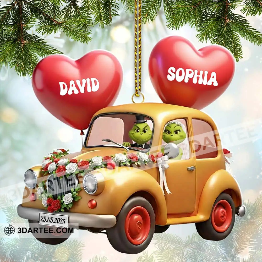 Wedding Car Home Decor Christmas Ornament Personalized Ornament Ornament
