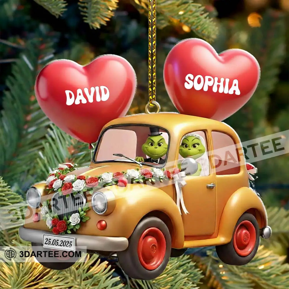 Wedding Car Home Decor Christmas Ornament Personalized Ornament Ornament