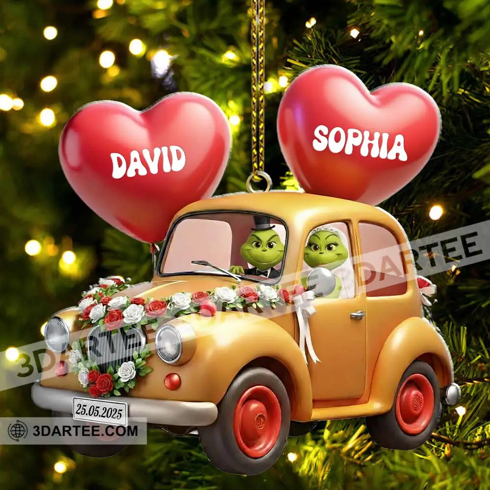 Wedding Car Home Decor Christmas Ornament Personalized Ornament Ornament