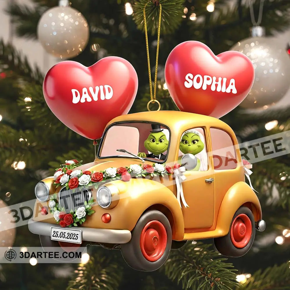Wedding Car Home Decor Christmas Ornament Personalized Ornament Ornament