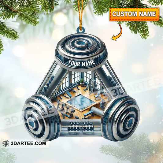 Weight Room Christmas Home Decor Christmas Ornament Personalized Ornament 3.54’’ / 1 Ornament Ornament
