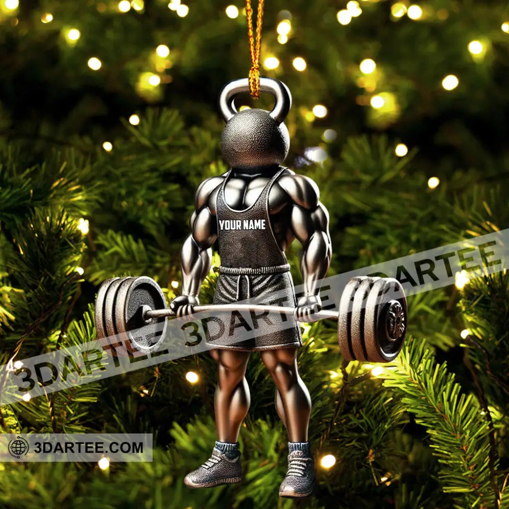 Weightlifter Lover Christmas Ornament Personalized Ornament Ornament