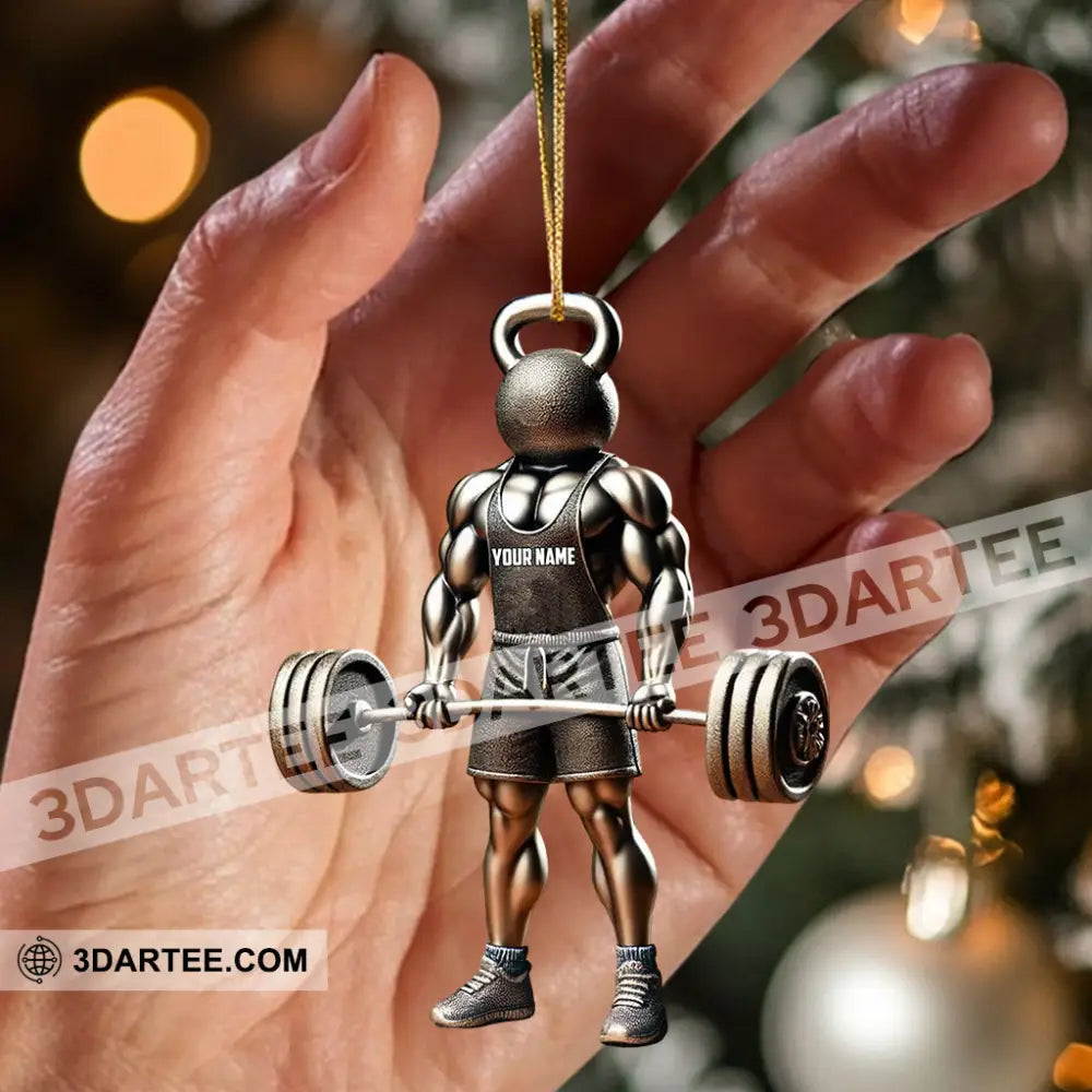 Weightlifter Lover Christmas Ornament Personalized Ornament Ornament