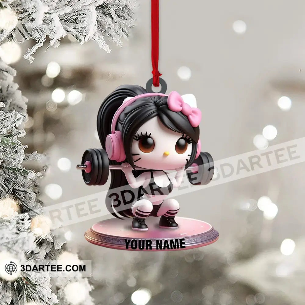 Weightlifting Girl Home Decor Christmas Ornament Personalized Ornament Ornament