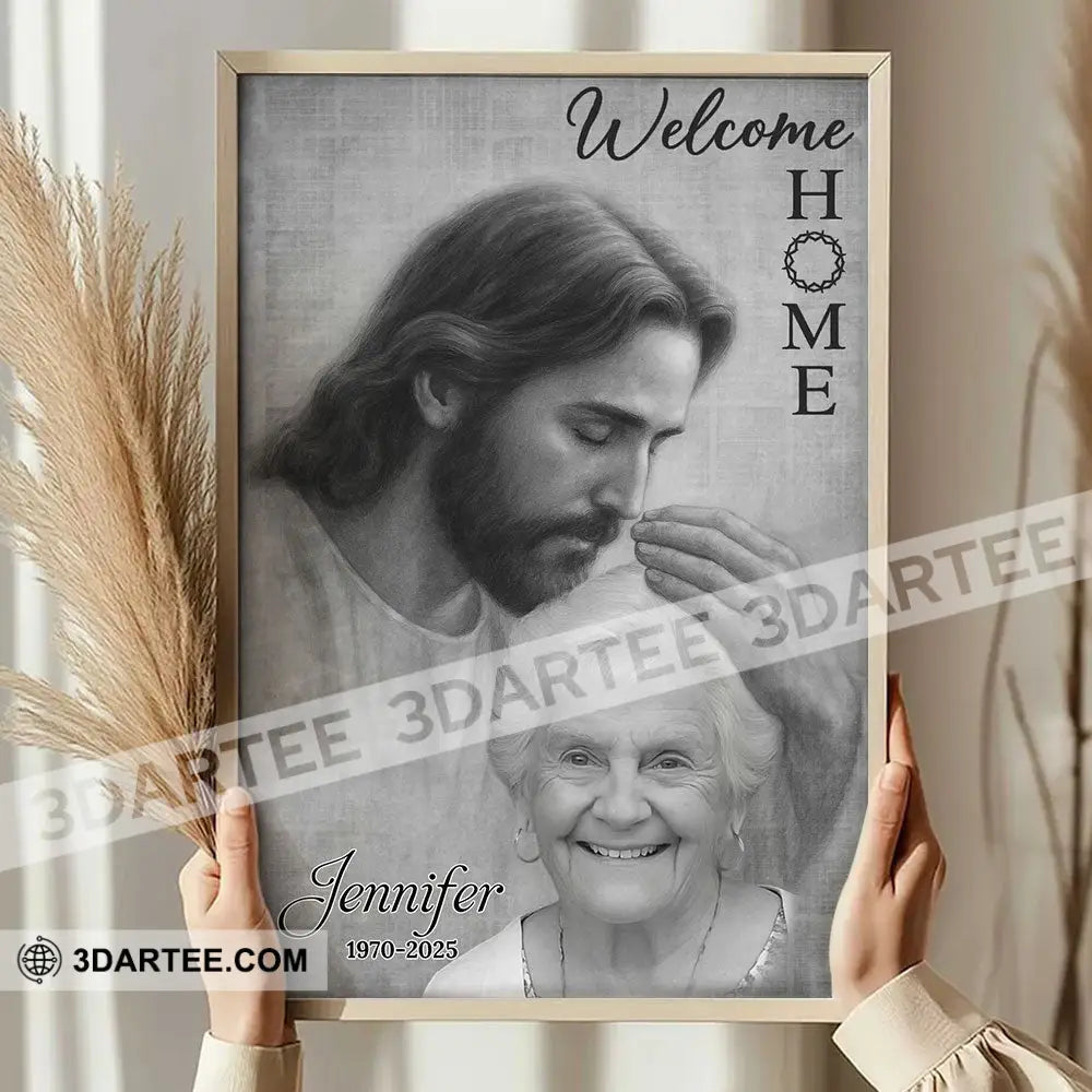 Welcome Home Custom Photo Home Decor Gift Personalized Canvas Personalized Poster