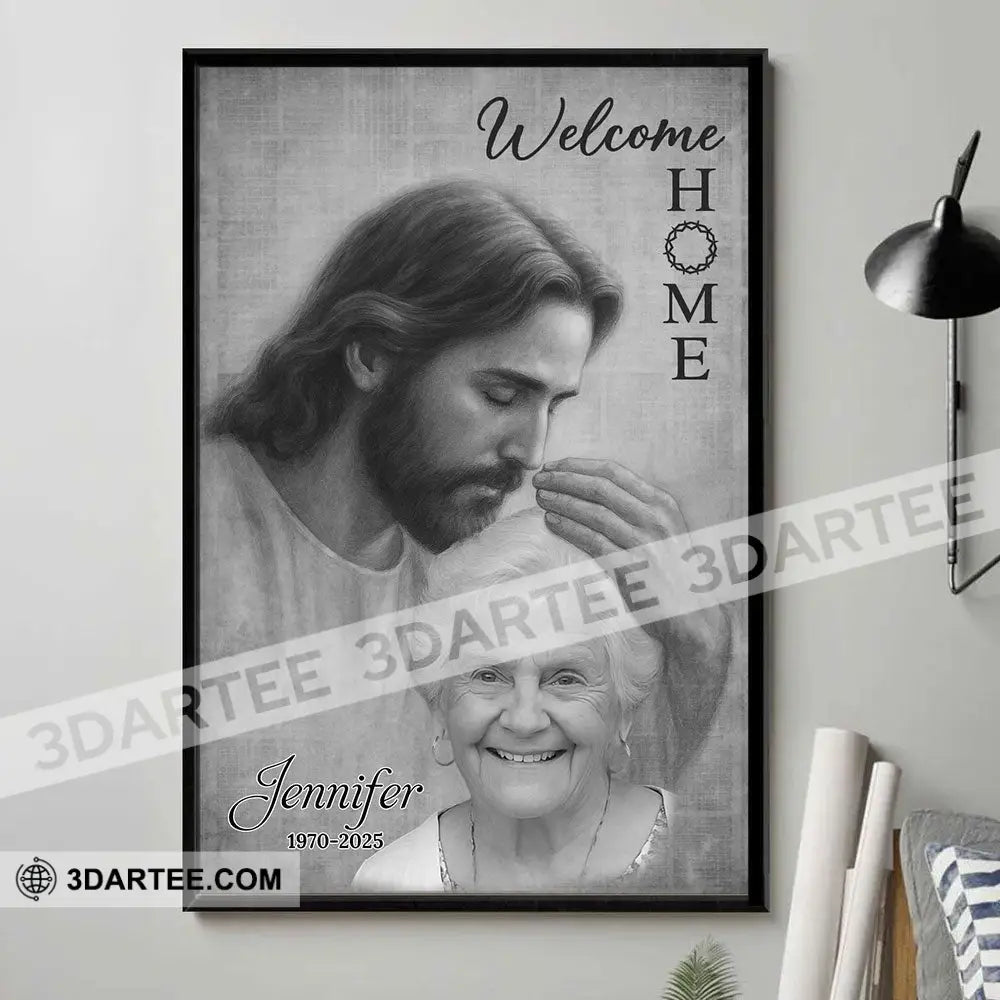 Welcome Home Custom Photo Home Decor Gift Personalized Canvas Personalized Poster