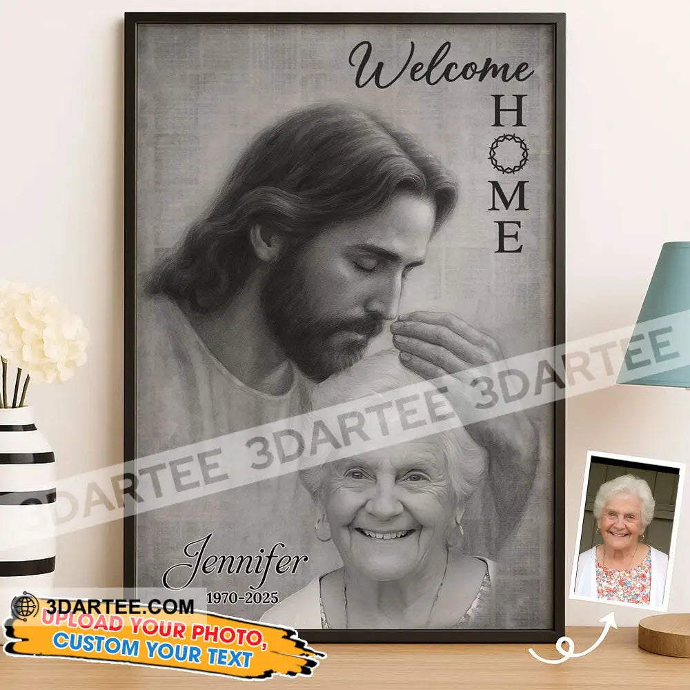 Welcome Home Custom Photo Home Decor Gift Personalized Canvas Personalized Poster