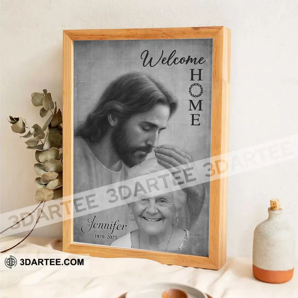 Welcome Home Custom Photo Home Decor Gift Personalized Canvas Personalized Poster