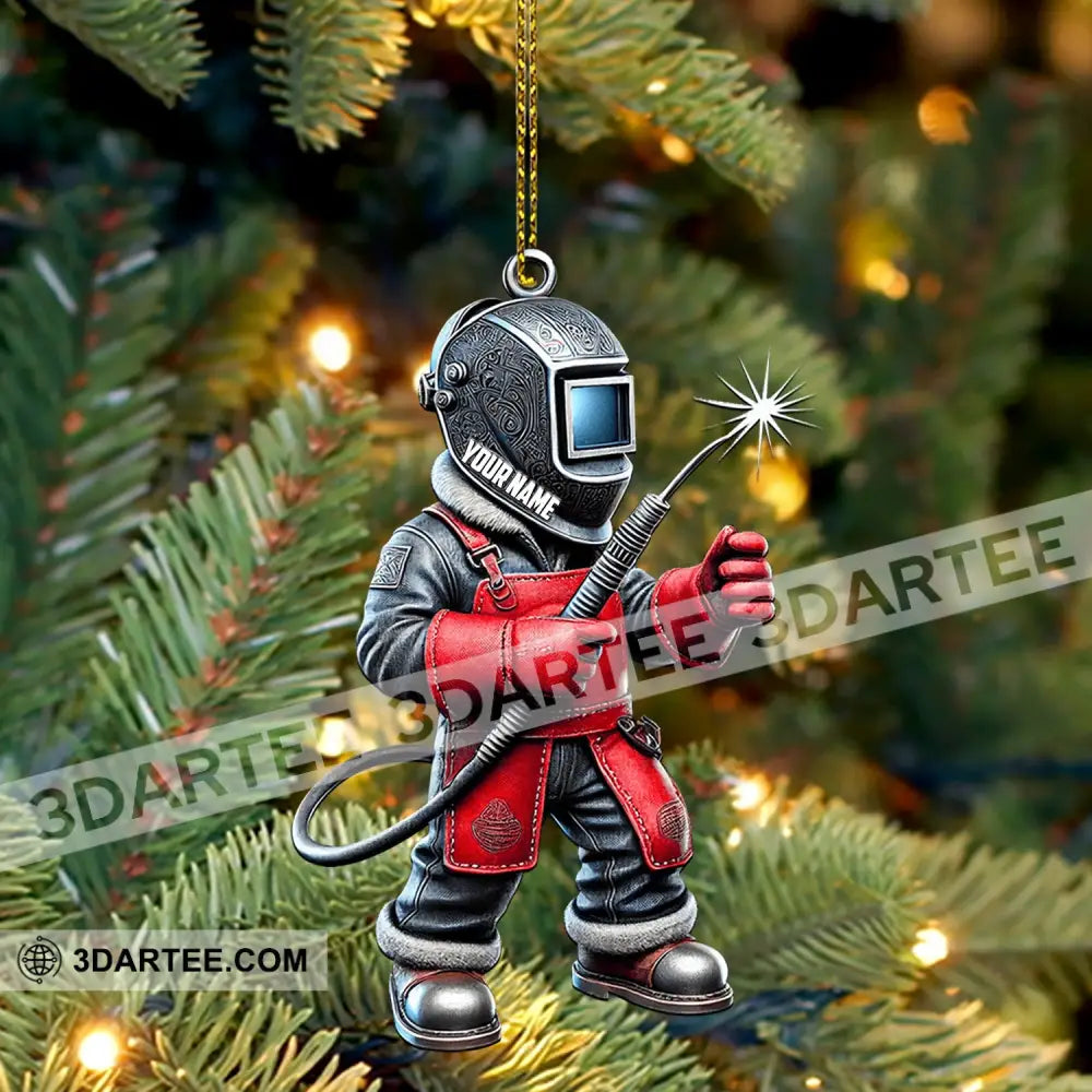 Welder Home Decor Christmas Ornament Personalized Ornament Ornament