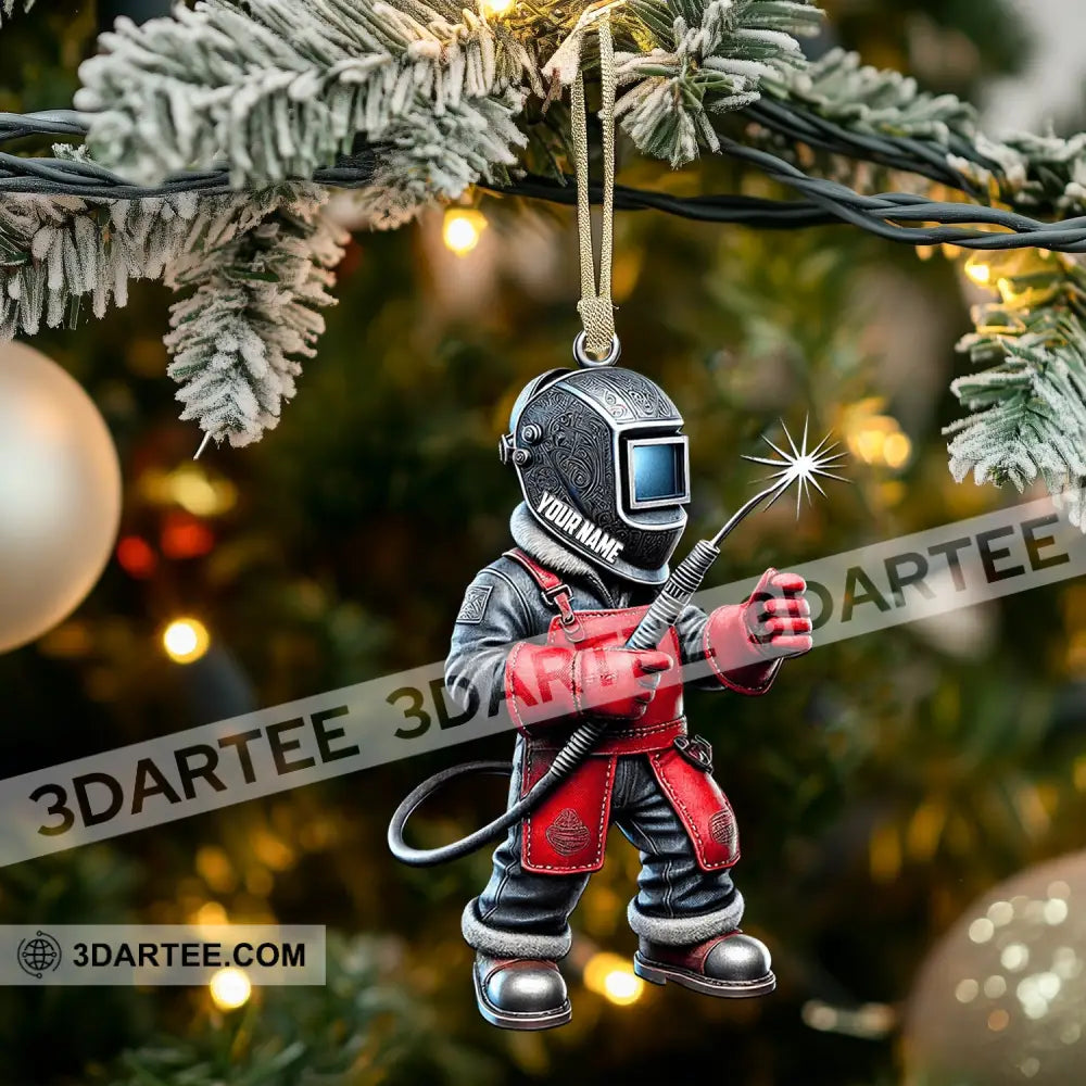 Welder Home Decor Christmas Ornament Personalized Ornament Ornament