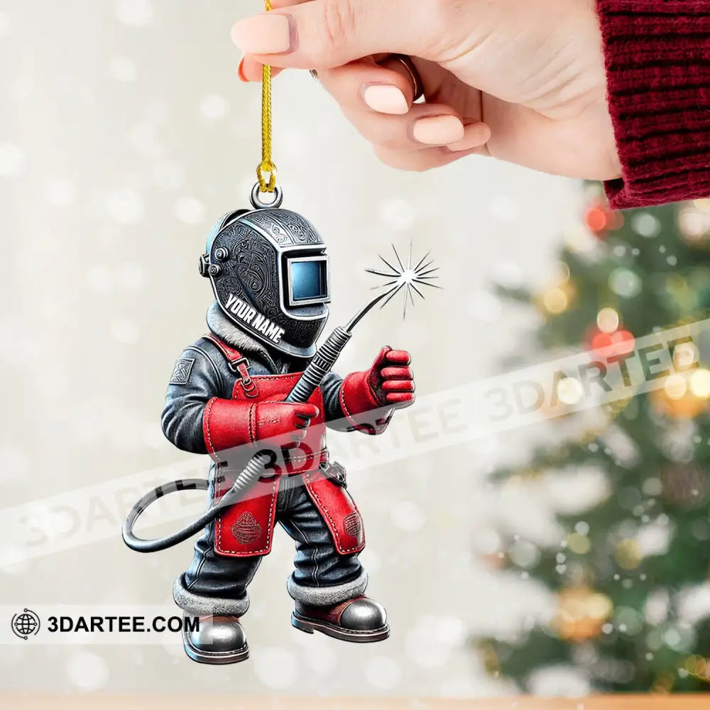 Welder Home Decor Christmas Ornament Personalized Ornament Ornament