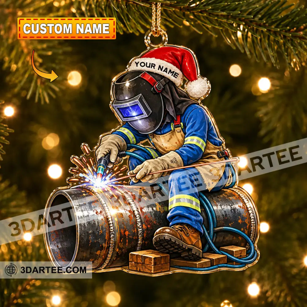 Welder Home Decor Christmas Ornament Personalized Ornament - 3.54’’ / 1 Ornament - Ornament
