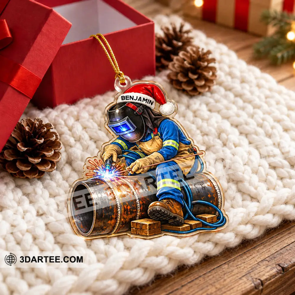 Welder Home Decor Christmas Ornament Personalized Ornament - Ornament
