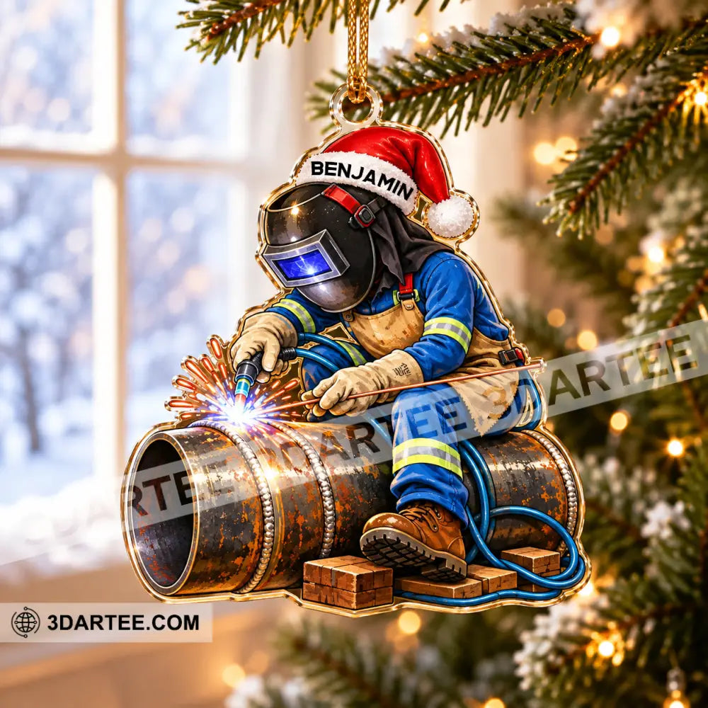 Welder Home Decor Christmas Ornament Personalized Ornament - Ornament