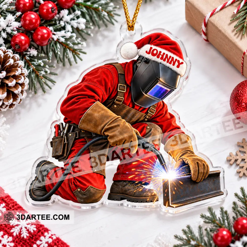 Welder Home Decor Christmas Ornament Personalized Ornament - Ornament