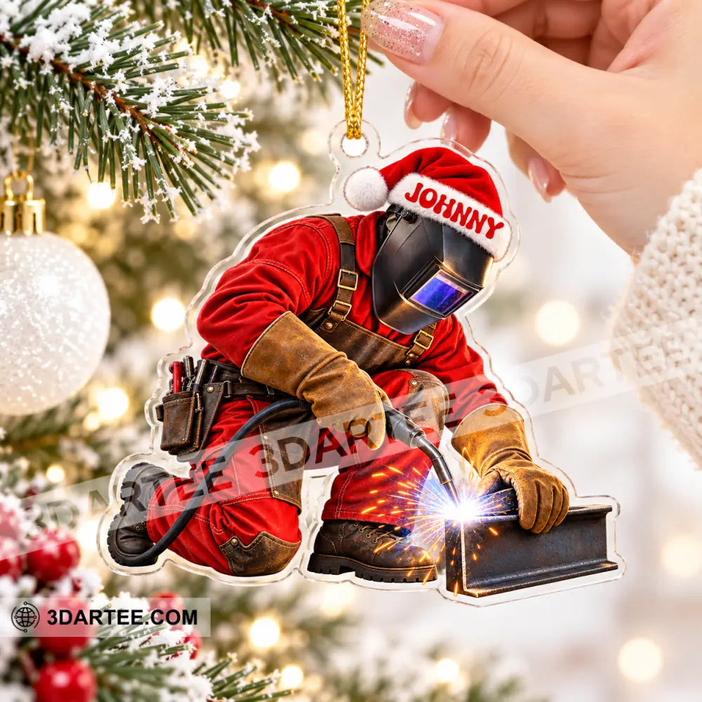 Welder Home Decor Christmas Ornament Personalized Ornament - Ornament