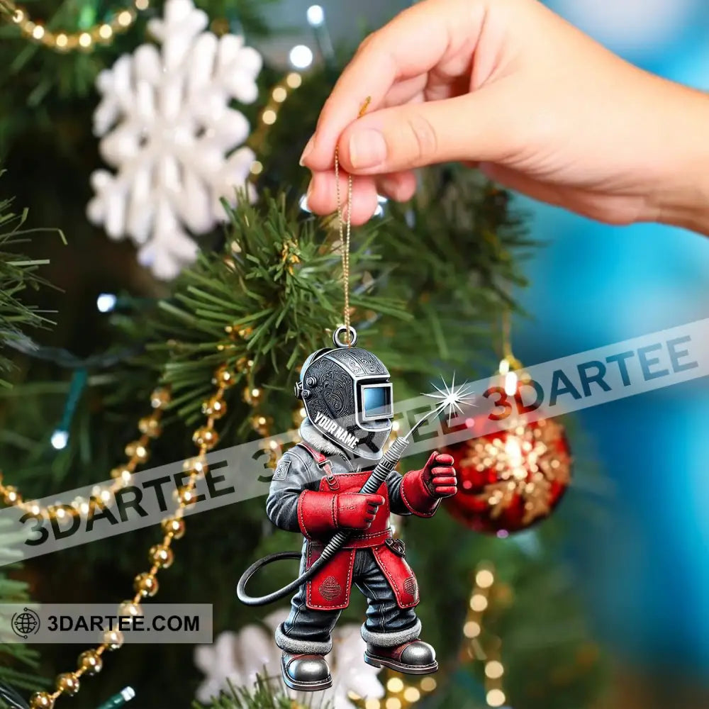 Welder Home Decor Christmas Ornament Personalized Ornament Ornament