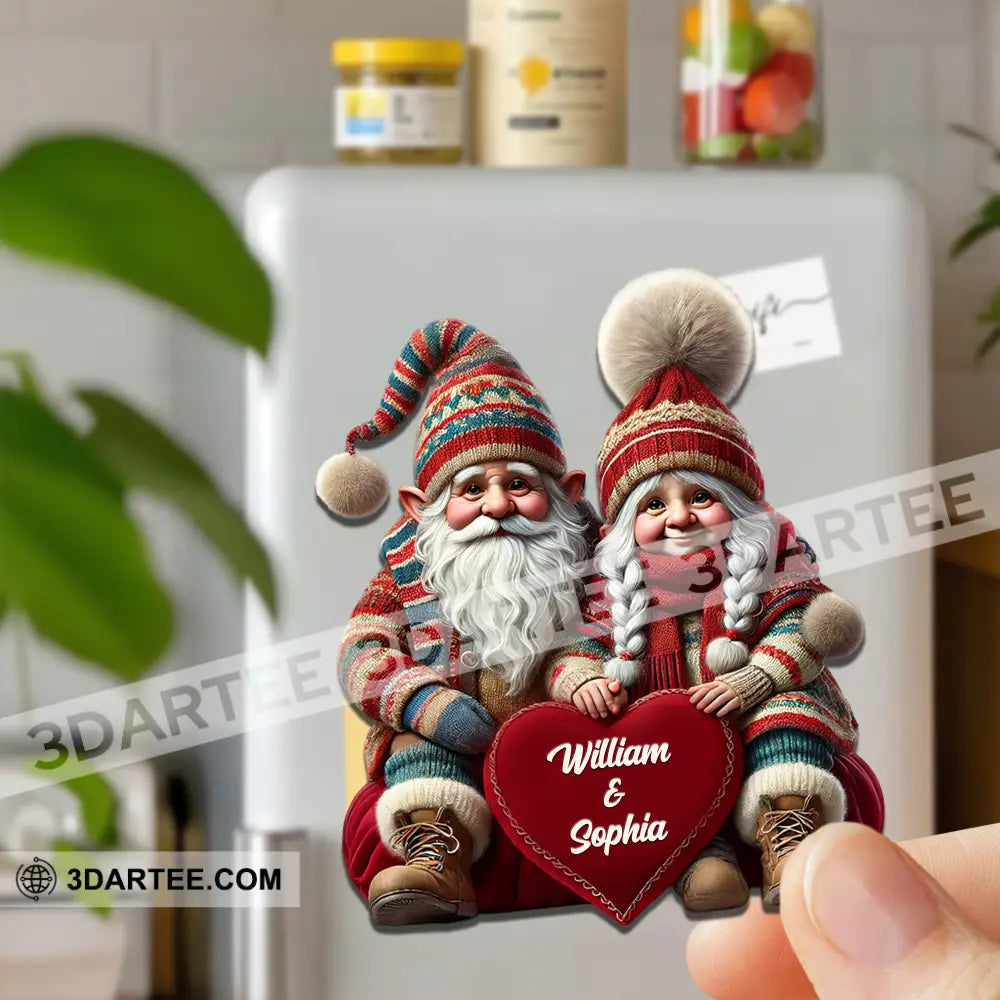 Winter Couple Fridge Magnet - Personalized