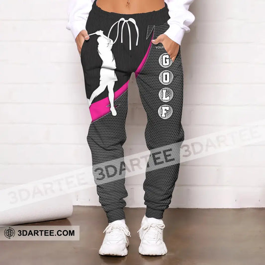 Woman Jogger Custom Golf Pants Gift For Golfter Tee Golfing Gifts