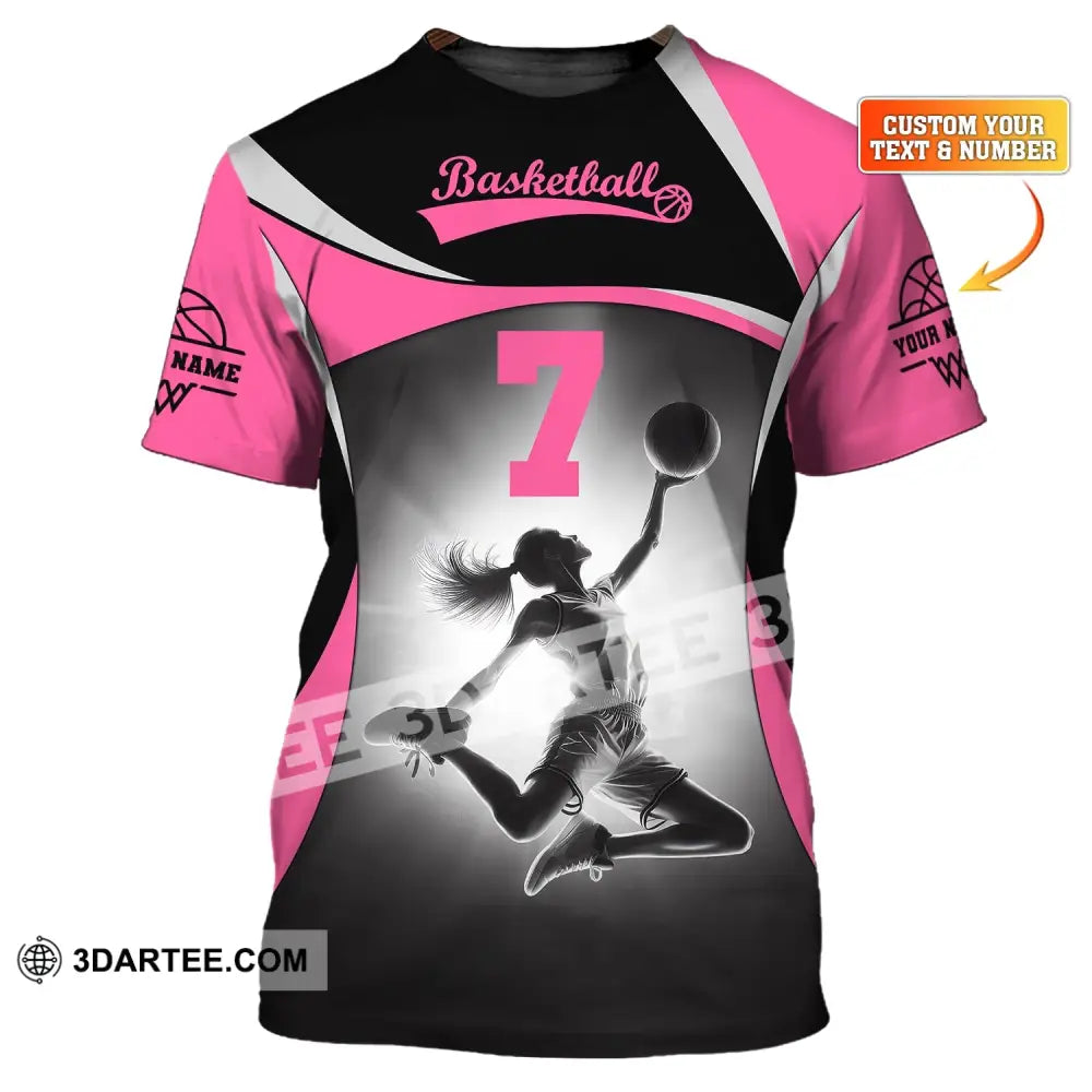 Woman Shirt Custom Name And Number Volleyball T-Shirt For Team Gift Players