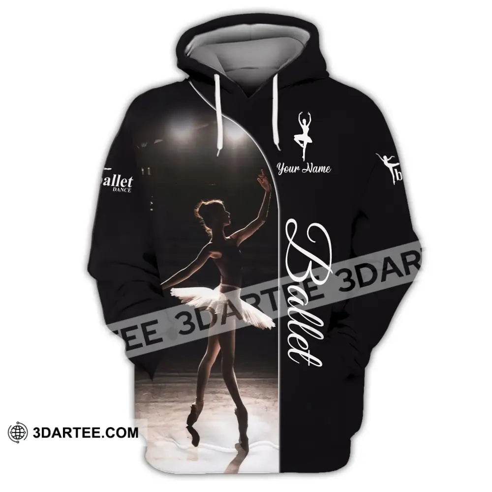 Woman Shirt Custom Name Ballet T-Shirt Gift Hoodie / S T-Shirt