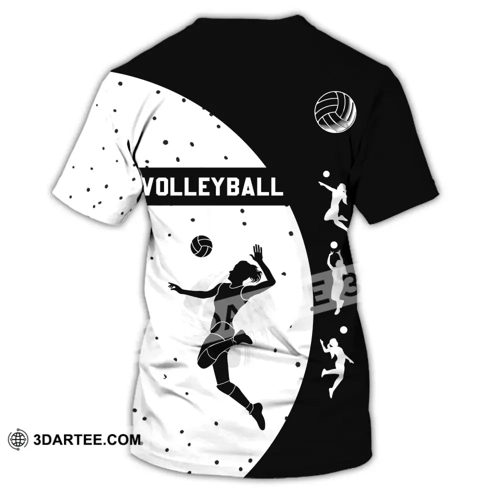 Woman Shirt - Custom Name T-Shirt Volleyball Clothing T-Shirt