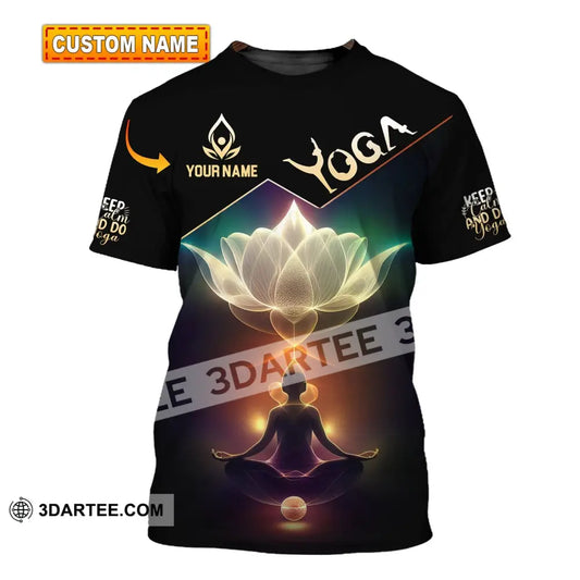 Woman Shirt Custom Name Yoga T-Shirt Hoodie Long Sleeve T-Shirt