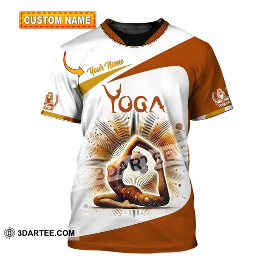 Woman Shirt Custom Name Yoga T-Shirt Hoodie Long Sleeve Gift For Lover T-Shirt