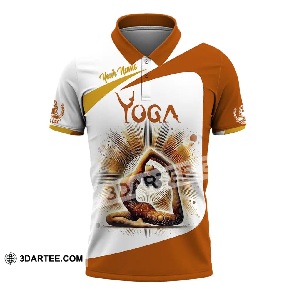 Woman Shirt Custom Name Yoga T-Shirt Hoodie Long Sleeve Gift For Lover Polo / S T-Shirt