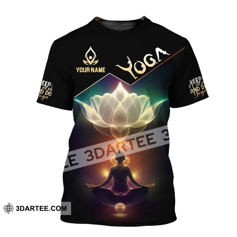 Woman Shirt Custom Name Yoga T-Shirt Hoodie Long Sleeve / S T-Shirt