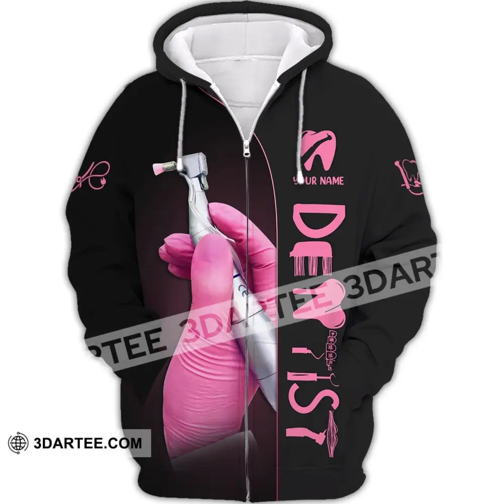 Woman Shirt Dental Dentist Hoodie Sweater Gift For Zipper / S T-Shirt