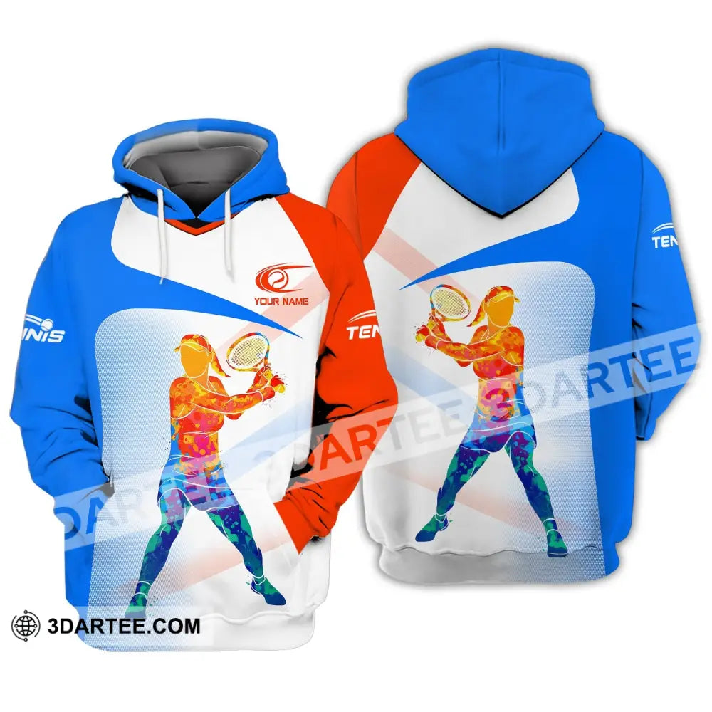 Woman Shirt Tennis Player Apparel T-Shirt Lover Gift Hoodie / S