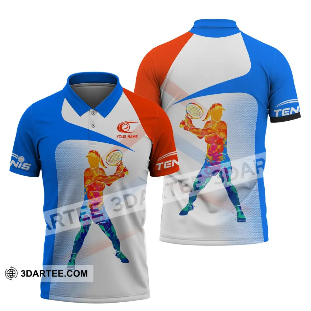 Woman Shirt Tennis Player Apparel T-Shirt Lover Gift Polo / S