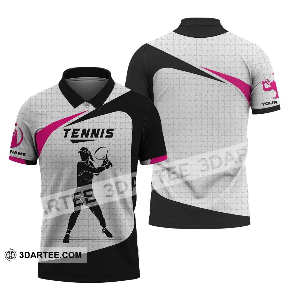 Woman Shirt Tennis T-Shirt Lover Gift Player Apparel Polo / S