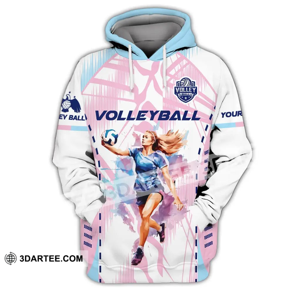 Woman Shirt Volleyball Custom Team T-Shirt For Club Gift Players