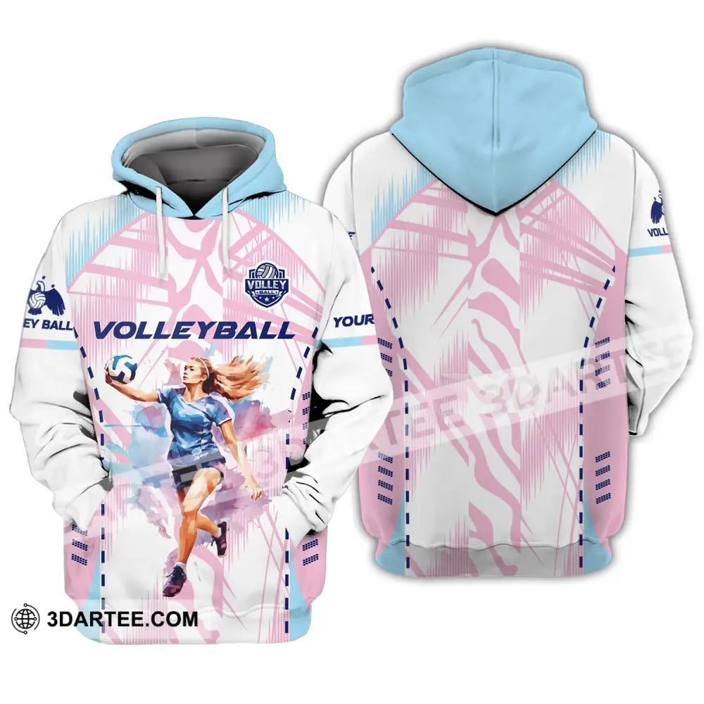 Woman Shirt Volleyball Custom Team T-Shirt For Club Gift Players Hoodie / S