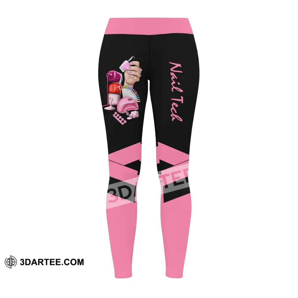 Women Clothing Nail Tech Sportwear Legging Pants For