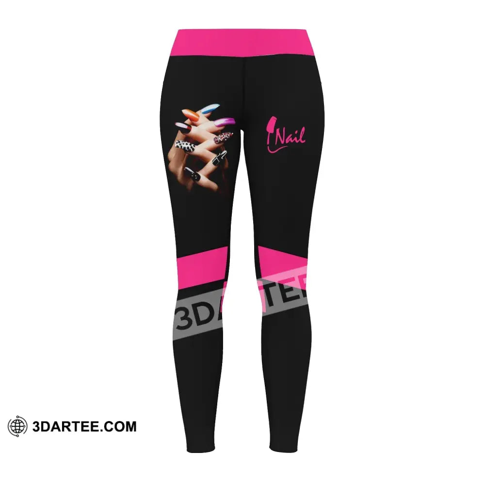 Women Clothing Nail Tech Sportwear Legging Pants For