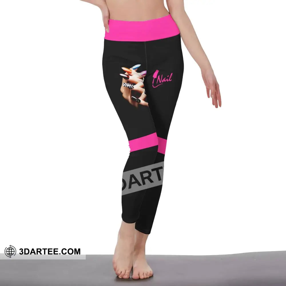 Women Clothing Nail Tech Sportwear Legging Pants For S