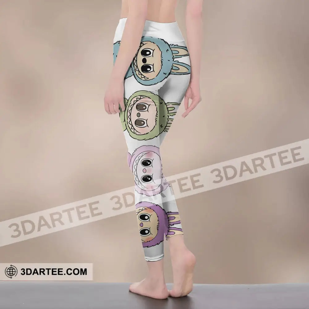 Women Leggings - Custom Text Leggings Labubu The Monsters Leggings Cute Collectible Gift Pants