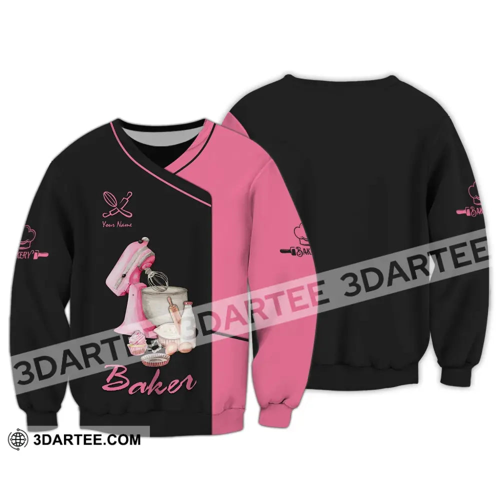 Women Shirt Baking Lover Baker Sportwear Long Sleeve / S T-Shirt