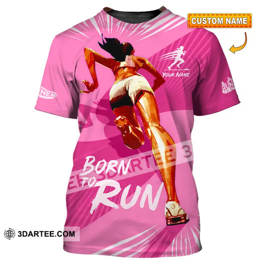 Women Shirt - Custom Born To Run Shirt - T-shirt