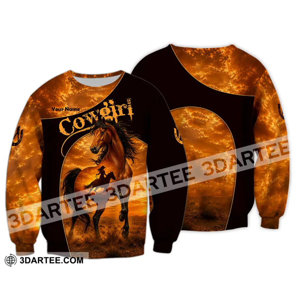 Women Shirt - Custom Cowgirl Shirt - Long Sleeve / S - T-shirt