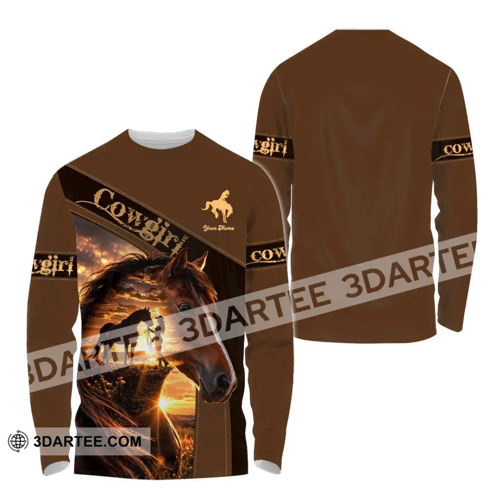 Women Shirt - Custom Cowgirl Shirt - Long Sleeve Shirt / S - T-shirt