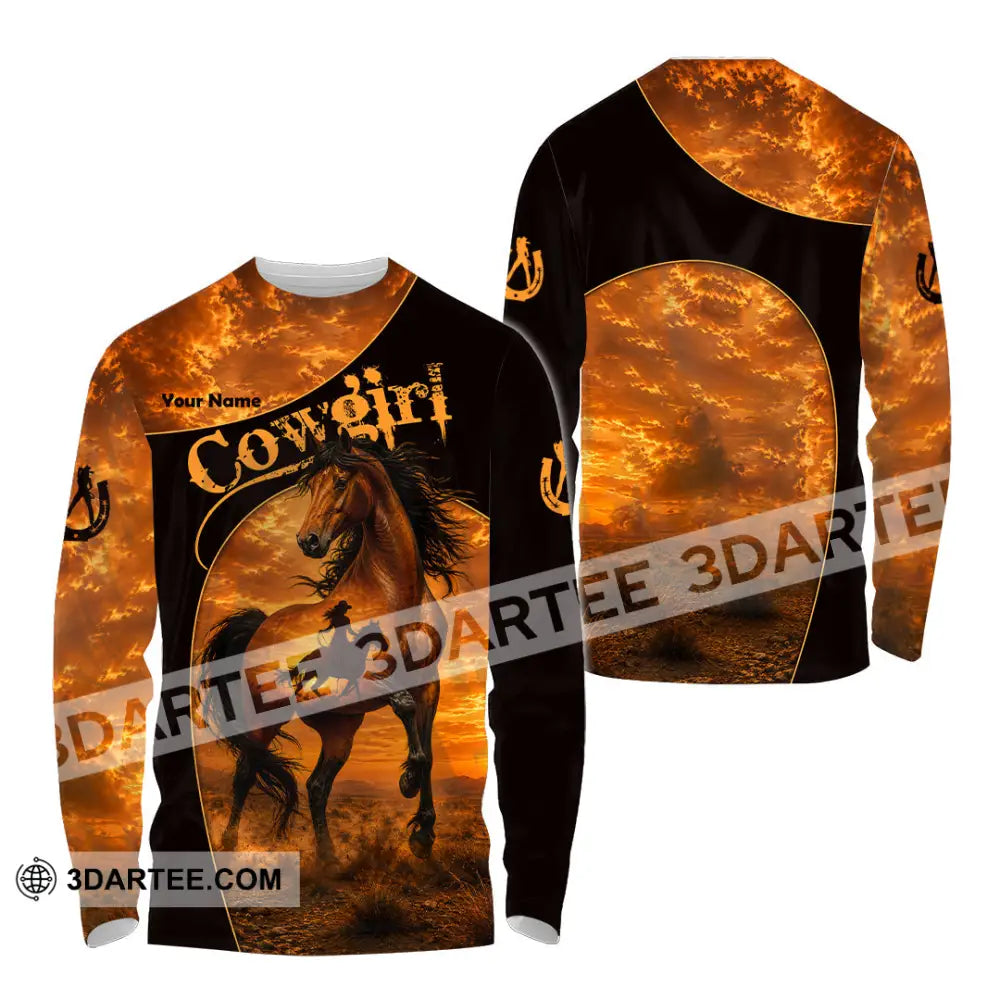 Women Shirt - Custom Cowgirl Shirt - Long Sleeve Shirt / S - T-shirt