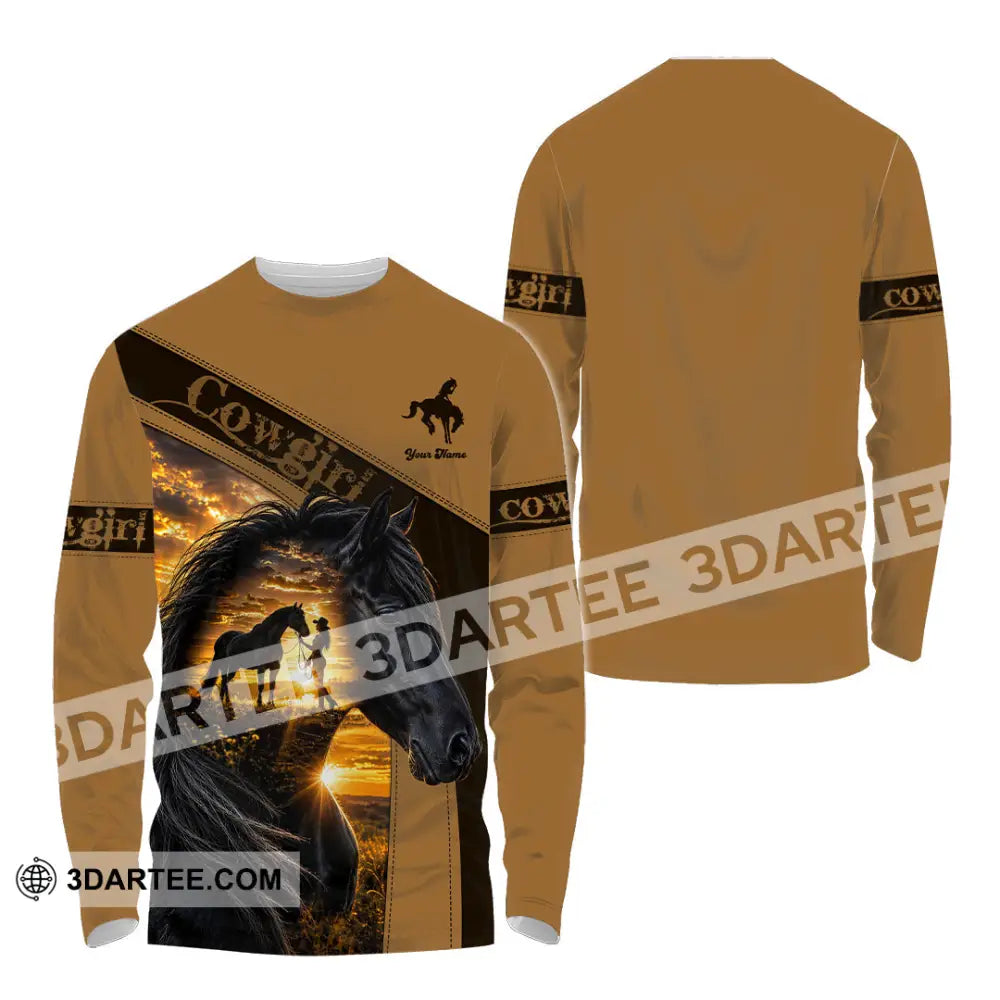 Women Shirt - Custom Cowgirl Shirt - Long Sleeve Shirt / S - T-shirt