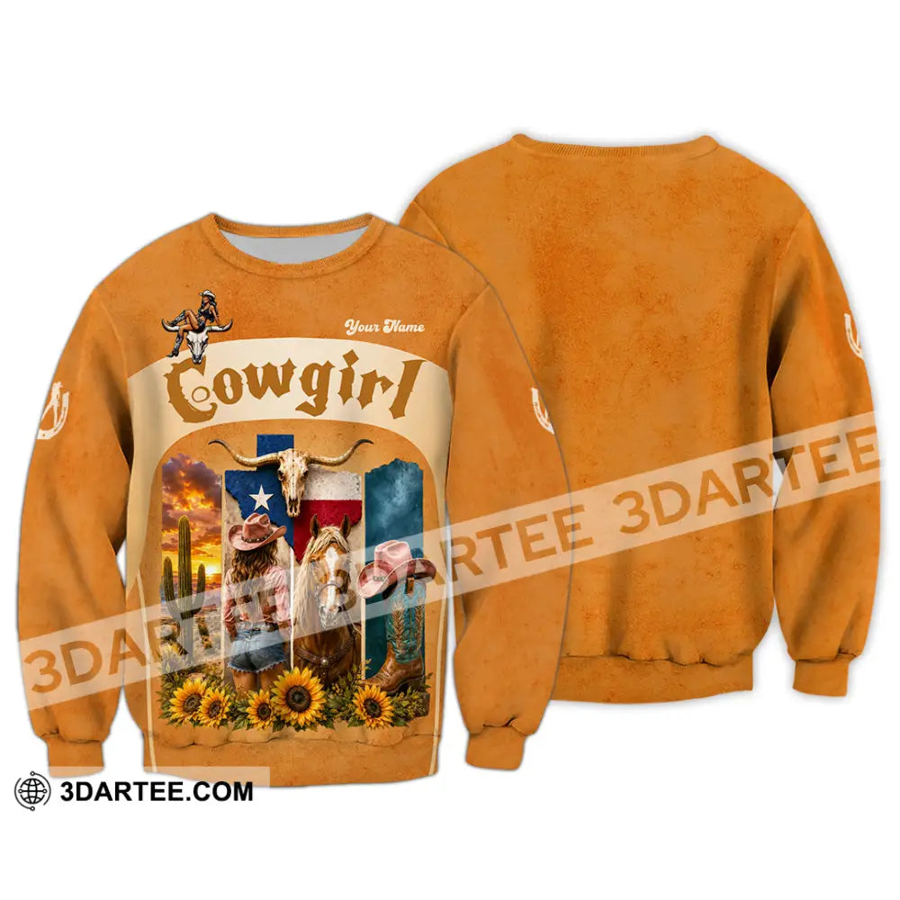 Women Shirt - Custom Cowgirl Shirt - Long Sleeve / S - T-shirt