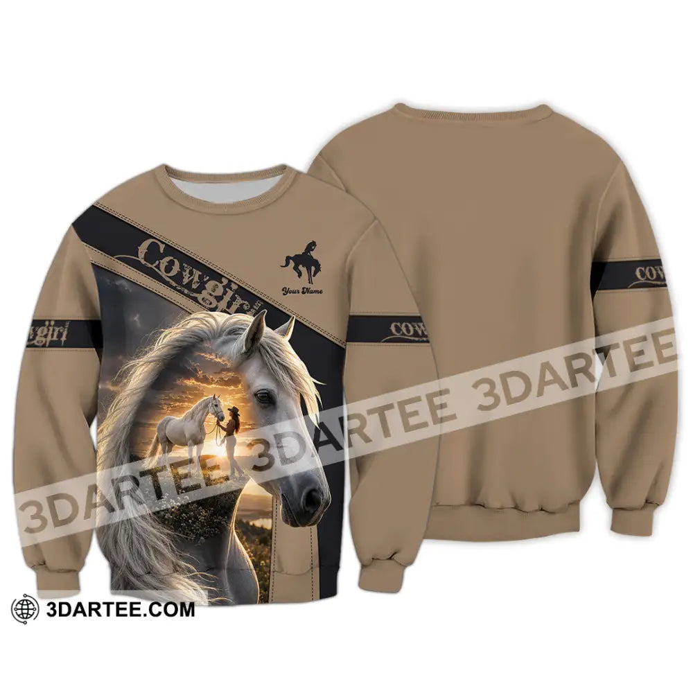 Women Shirt - Custom Cowgirl Shirt - Long Sleeve / S - T-shirt