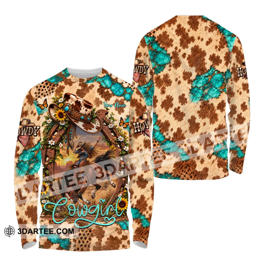 Women Shirt - Custom Cowgirl Shirt - Long Sleeve Shirt / S - T-shirt